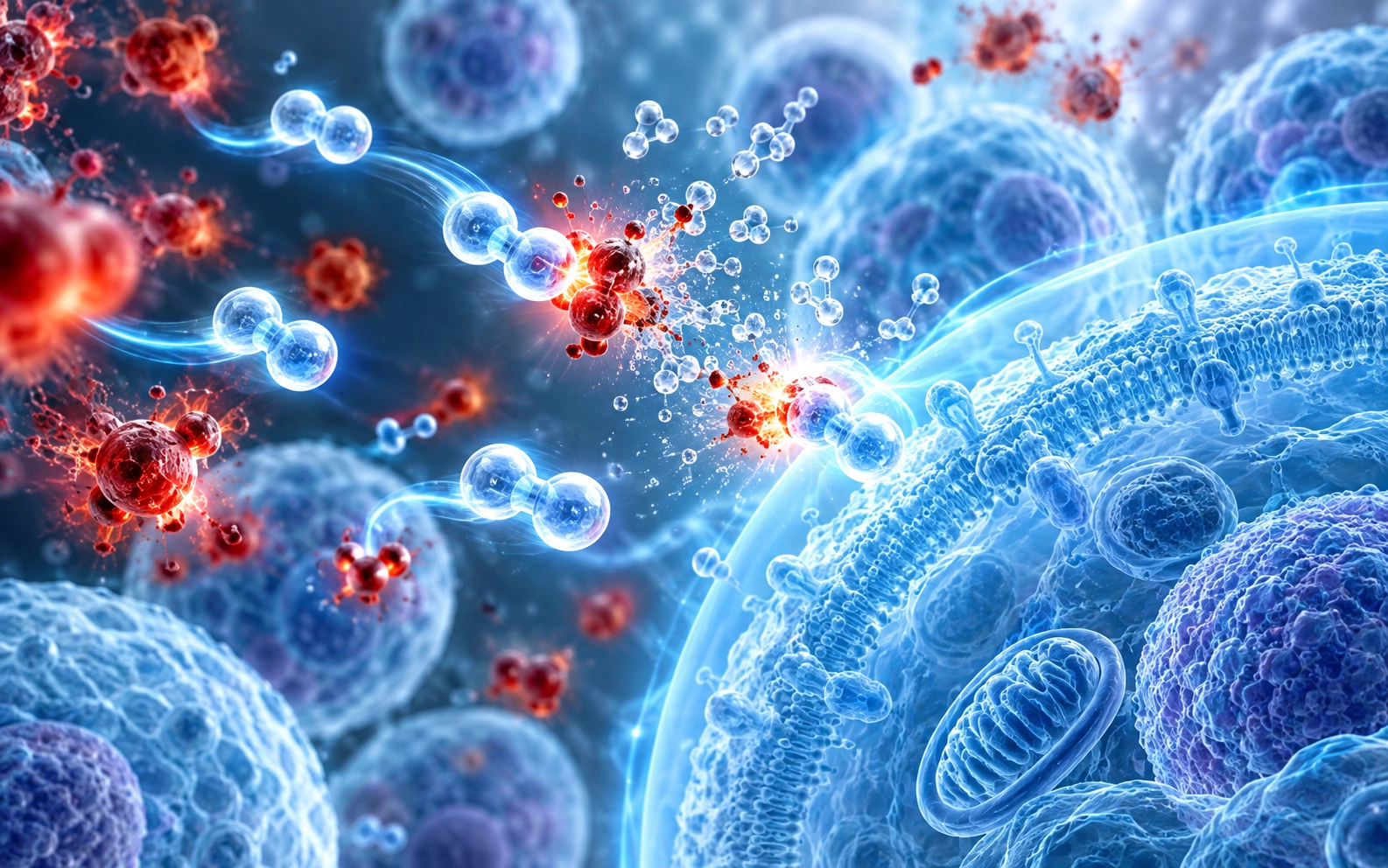 Hydrogen acts as a therapeutic antioxidant by selectively reducing cytotoxic oxygen radicals