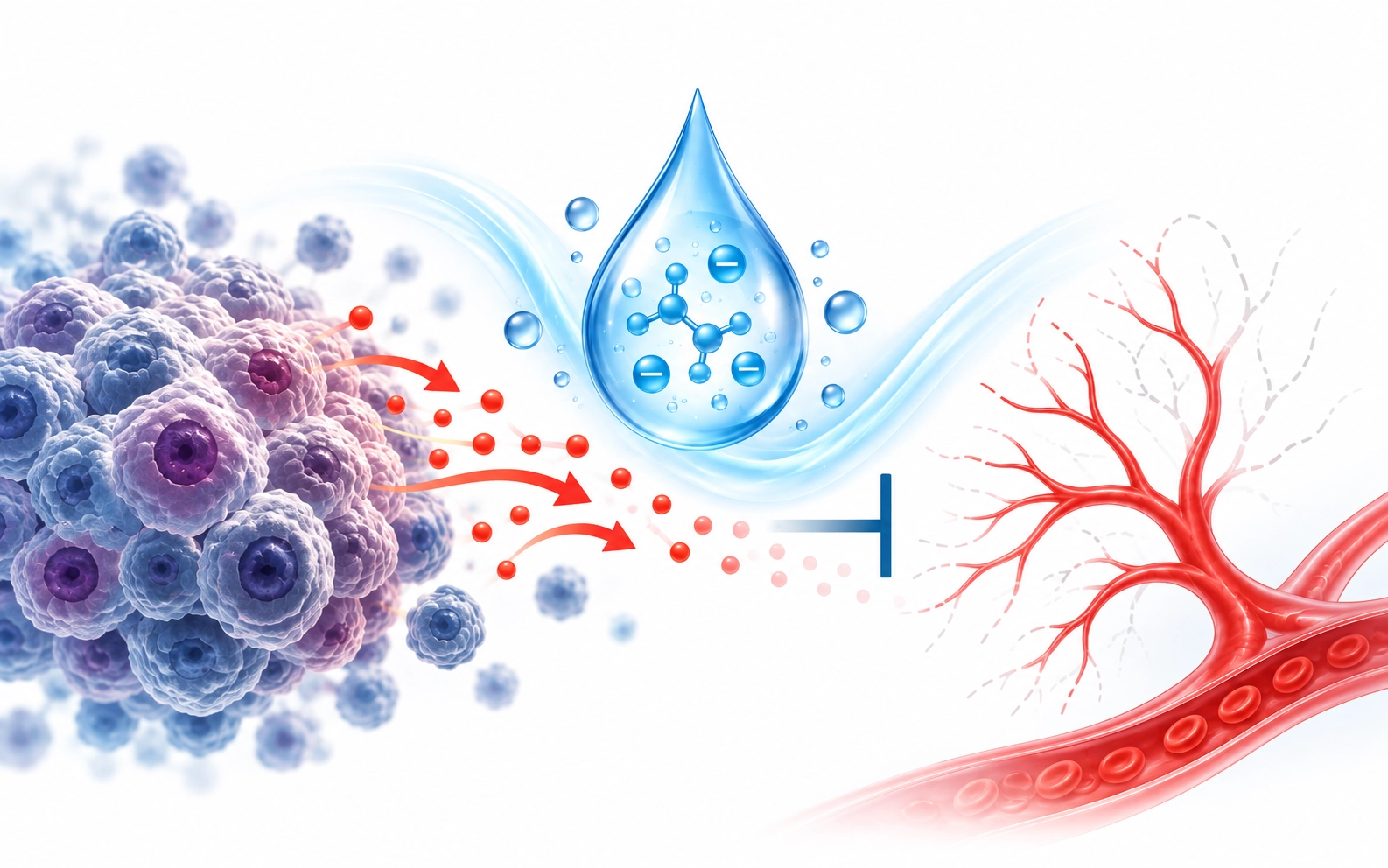 Inhibitory effect of electrolyzed reduced water on tumor angiogenesis
