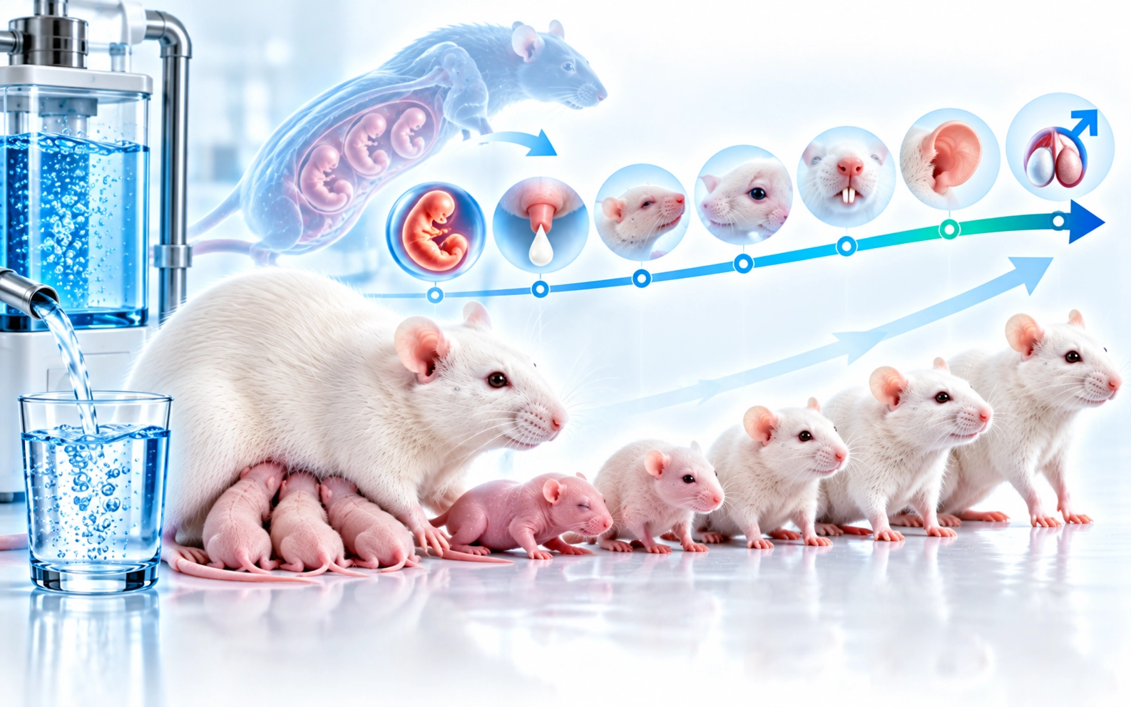 Effect of alkaline ionized water on reproduction in gestational and lactational rats