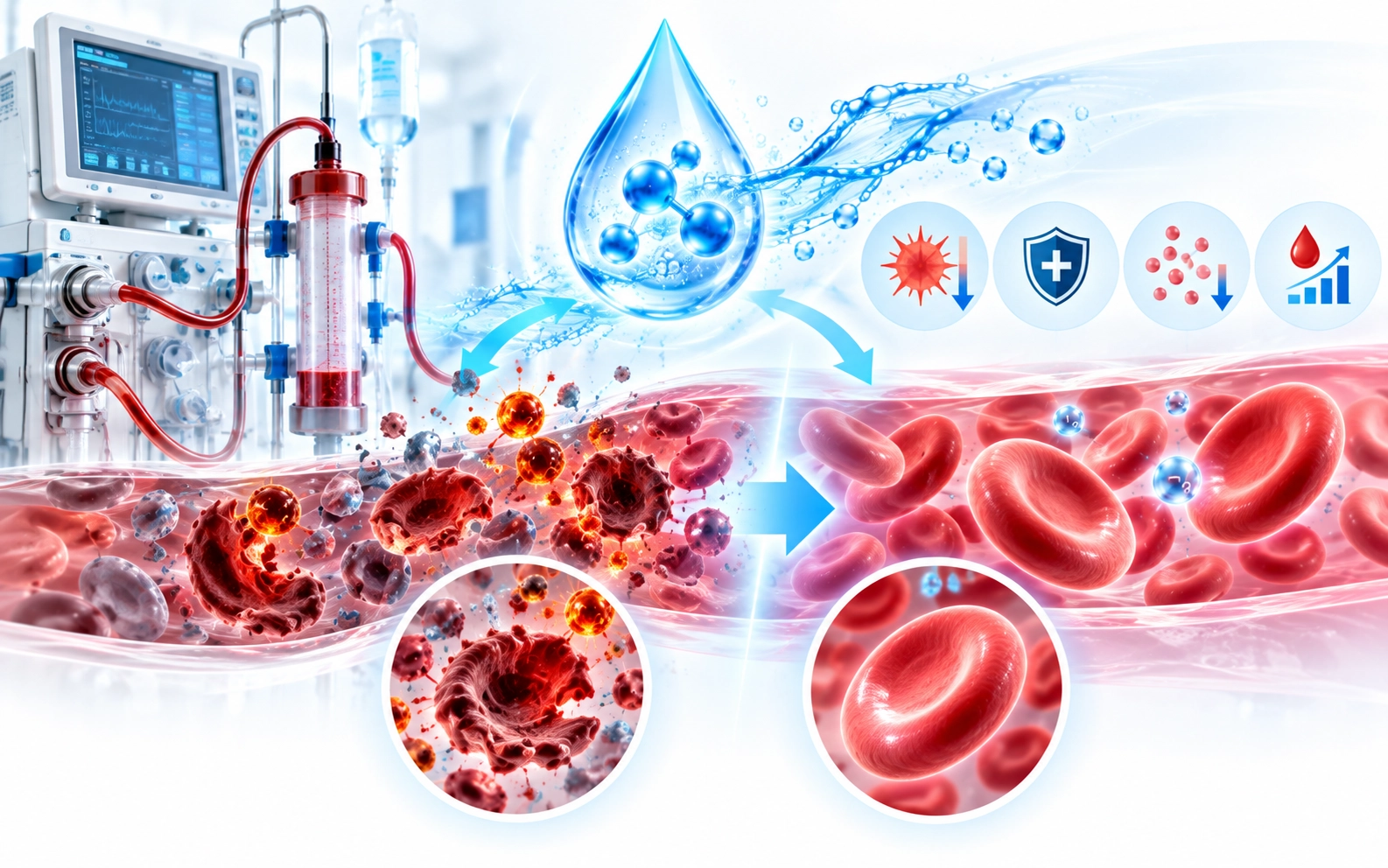Electrolyzed-reduced water reduced hemodialysis-induced erythrocyte impairment in end-stage renal disease patients