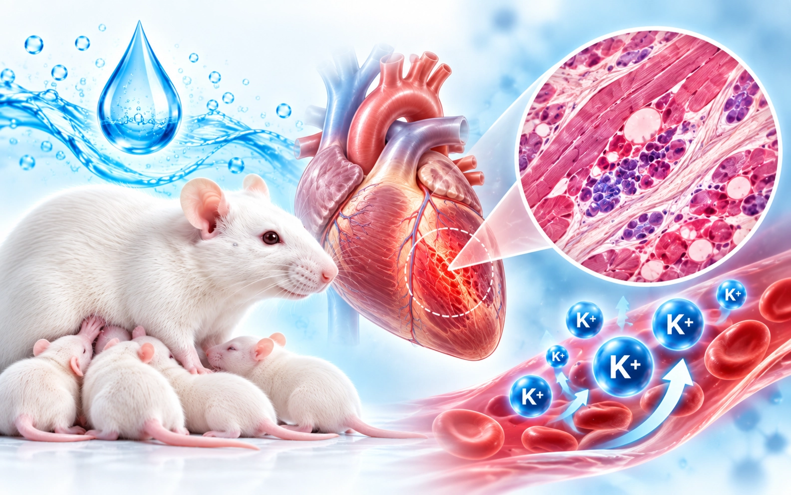 Histopathological influence of alkaline ionized water on myocardial muscle of mother rats