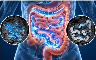 Is There a Fast Track (’’Darmstrasse’’) for Fluids in the Small Intestine? Evidence from Magnetic Resonance Imaging