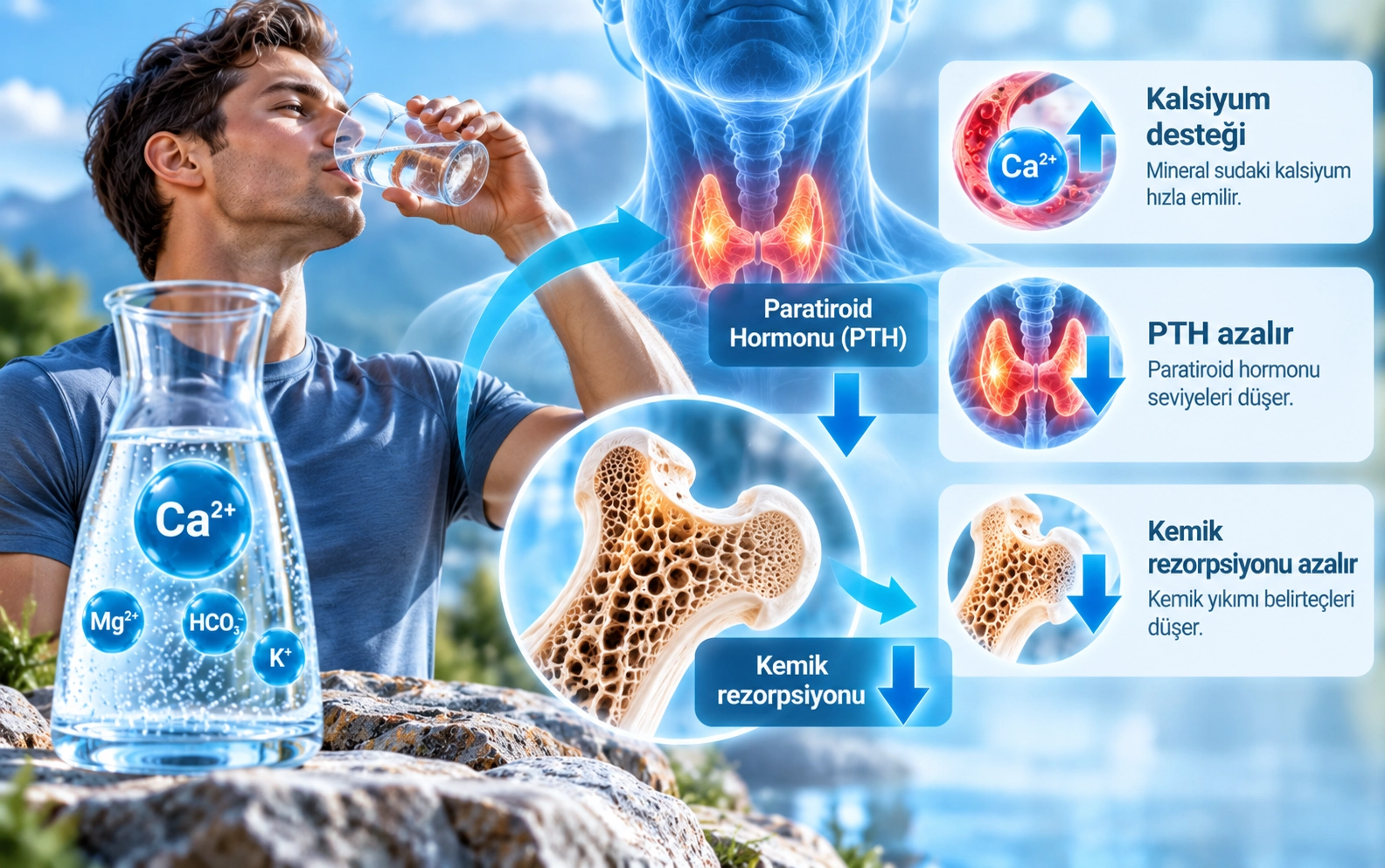 Mineral water as a source of dietary calcium: acute effects on parathyroid function and bone resorption in young men