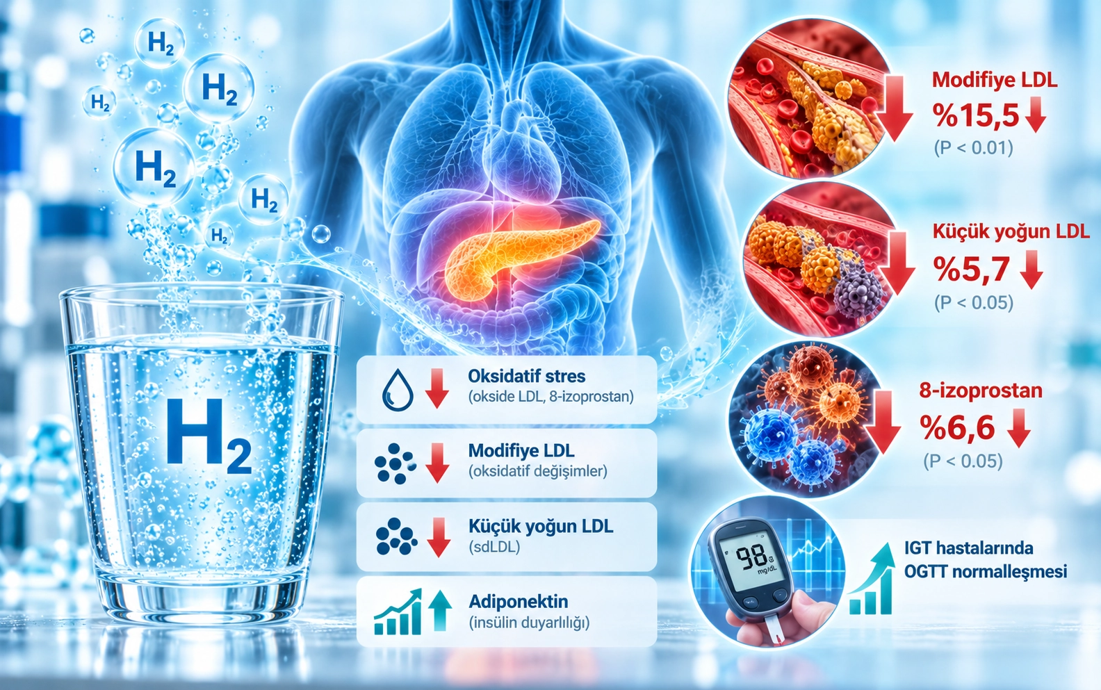 Supplementation of hydrogen-rich water improves lipid and glucose metabolism in patients with type 2 diabetes or impaired glucose tolerance