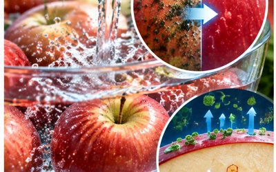 Effectiveness of Commercial and Homemade Washing Agents in Removing Pesticide Residues on and in Apples